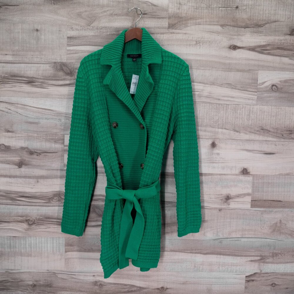 Ann Taylor Green Knit Cardigan